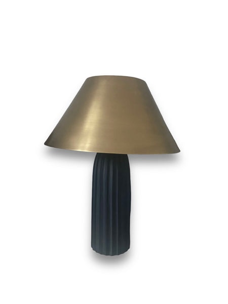 Mira Lamp - Antique Brass Finish Iron And Antique Black Finish Aluminium by Window Dressing the Soul - Home