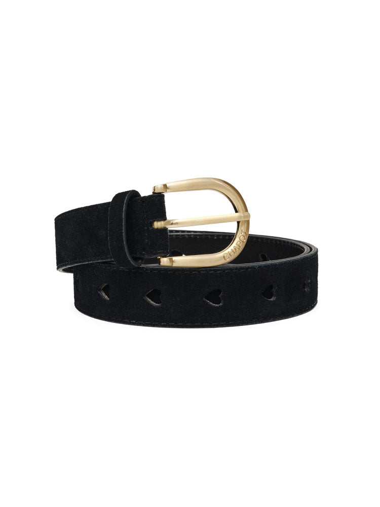 Fabienne Chapot - Cut It Out Heart Belt Black - Uk 14/16