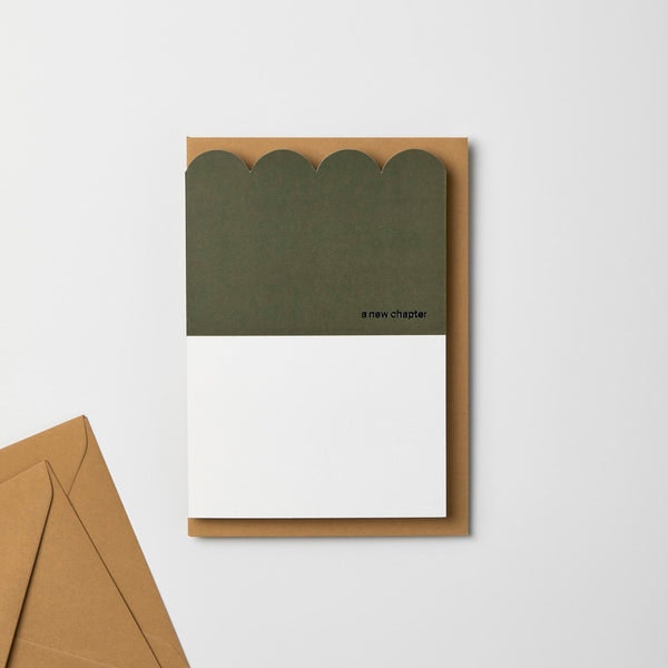 A New Chapter Scalloped Card by Kinshipped