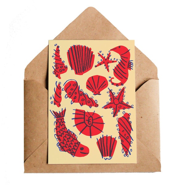 Sea Life Card by Lottie Hall Studio
