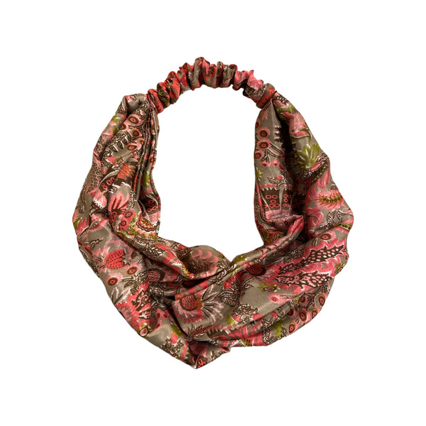 Vani Kantha - Headbands Silky Pinks - Orange Ebony