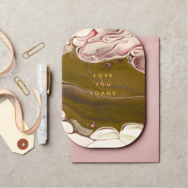 Katie Leamon Studio - Love You Loads Marble Card