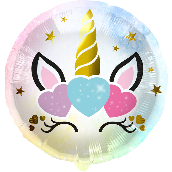 Folat - Foil Balloon Unicorn Hearts - 45cm