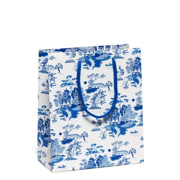 Blue Chinoiserie Gift Bag by Red Cap