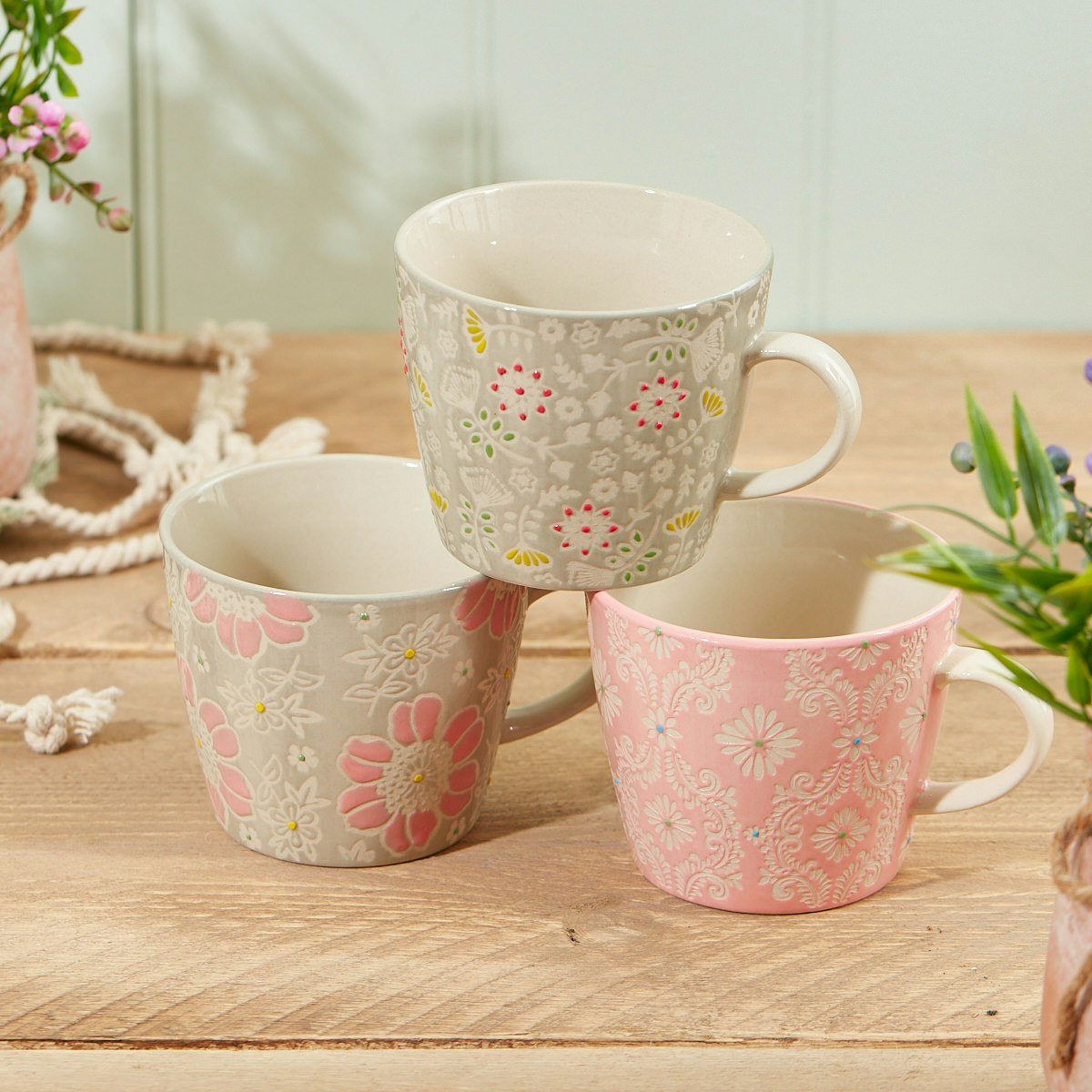 Pastel Ditsy Floral Mug by Richard Lang & Son