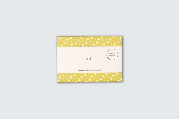 Beeswax Birthday Candle Making Kit by Ola Studios