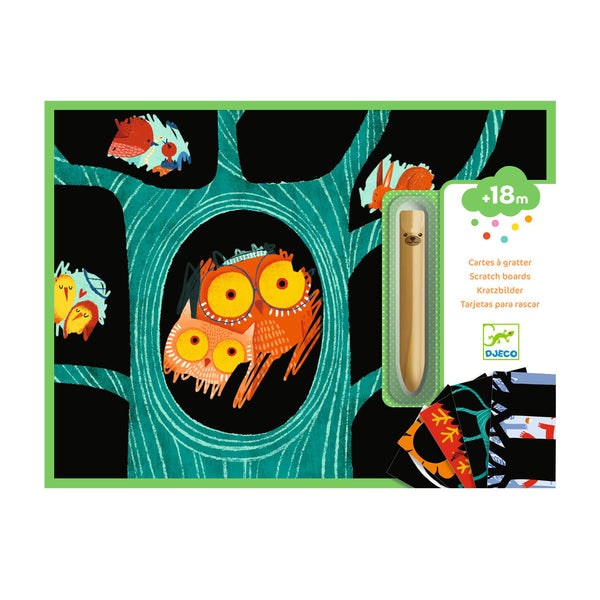 Scratch Cards with Stylus - Learning About Animals by Djeco
