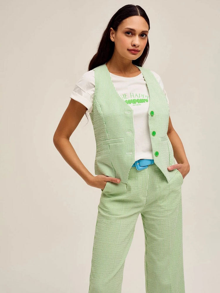 Cks - Ivan Waistcoat Light Green - Uk 8