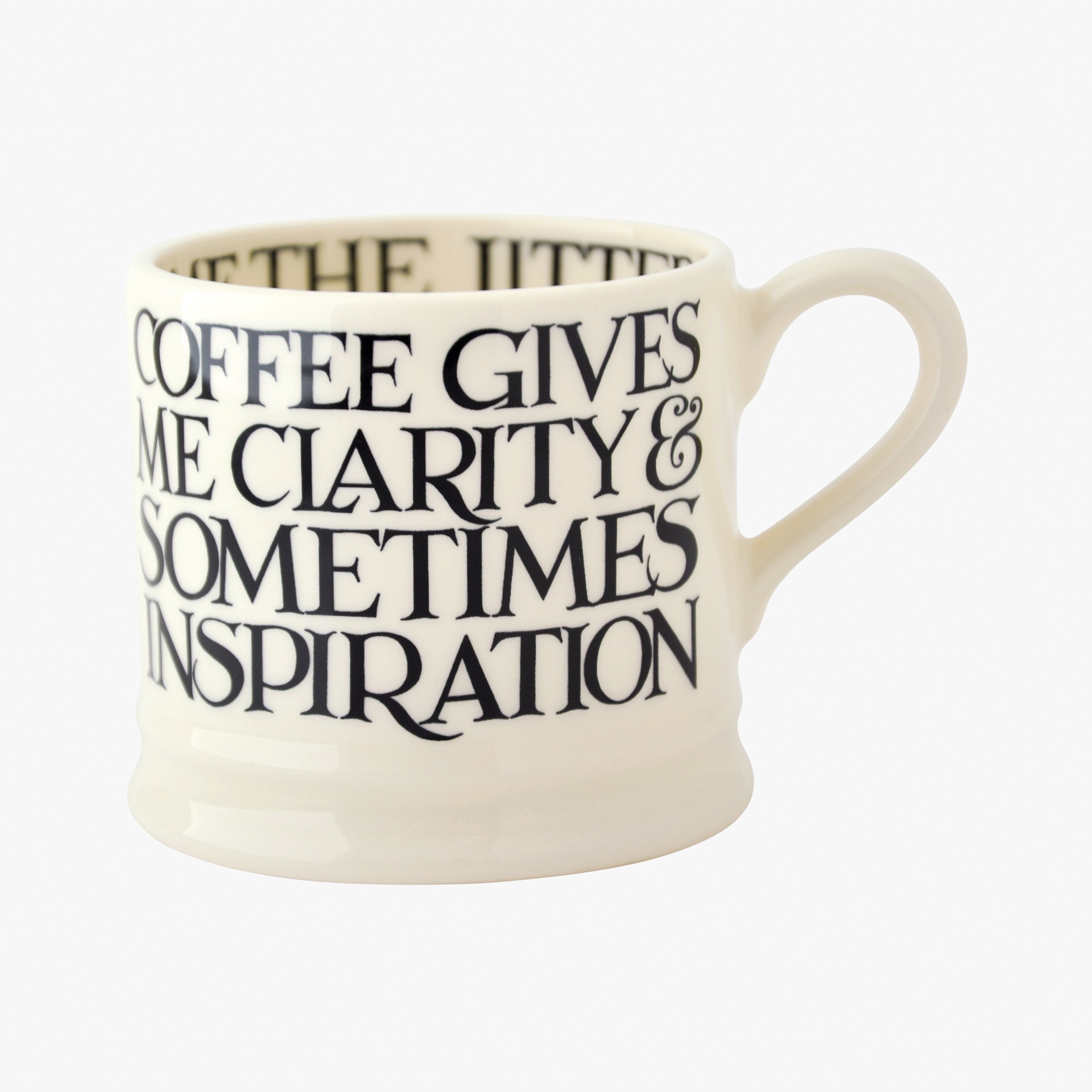 Emma Bridgewater - Small Black Toast All Over Writing Mug