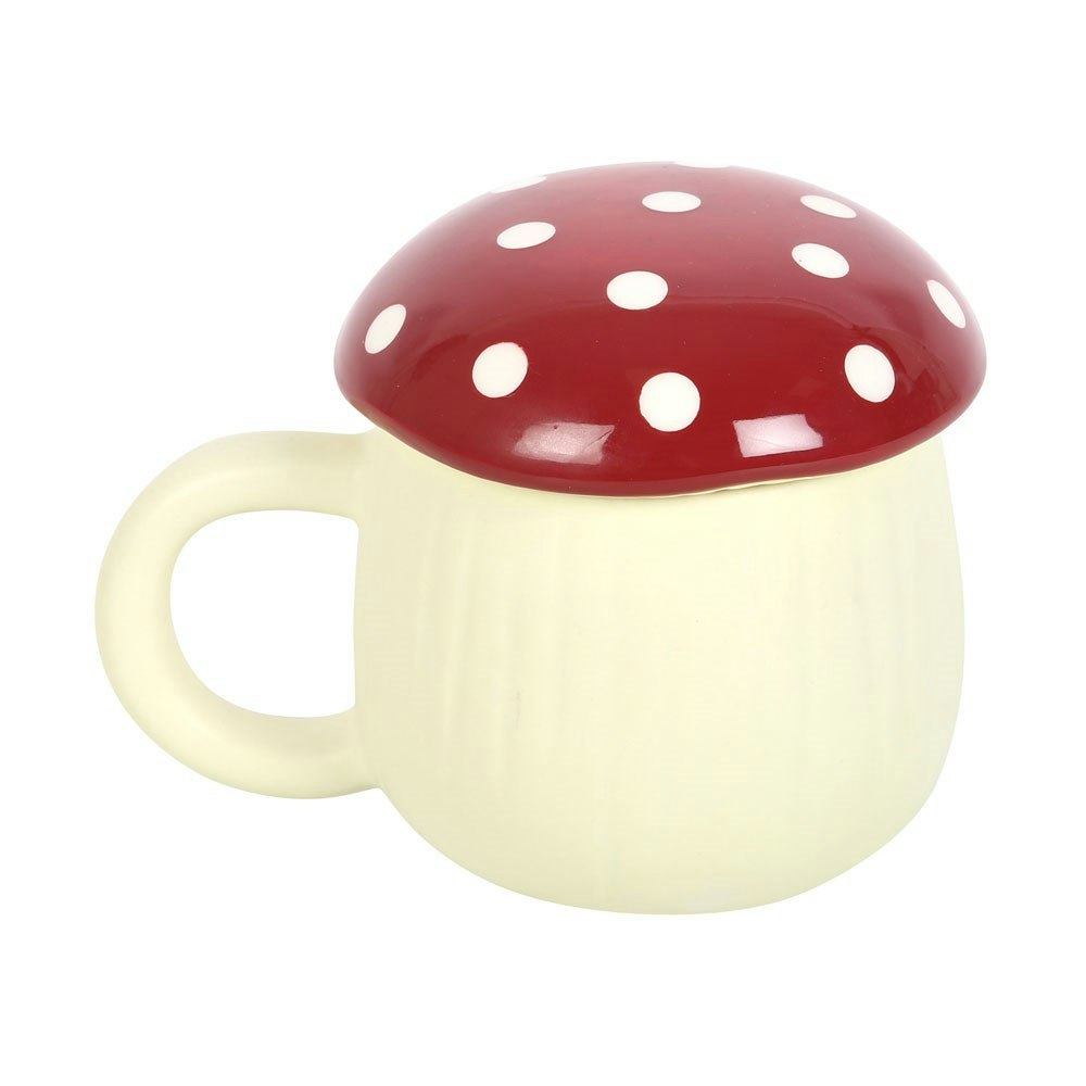 Mushroom Shaped Mug with Lid by Something Different