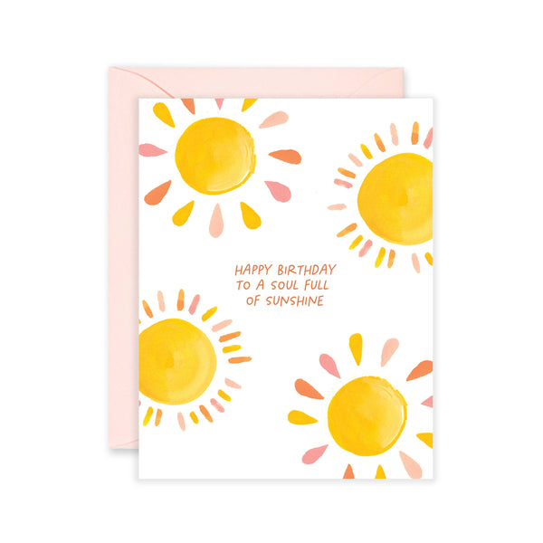 Isabella Mg & Co. - Sunshine Soul Birthday Greeting Card