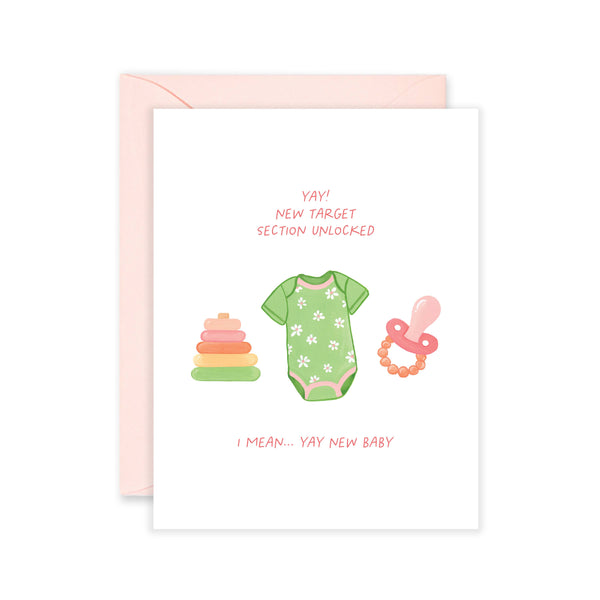 Isabella Mg & Co. - Target Baby - Funny New Baby Greeting Card