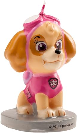 Dekora - Birthday Candle Skye Paw Patrol, Pink, 7 Cm (346181)