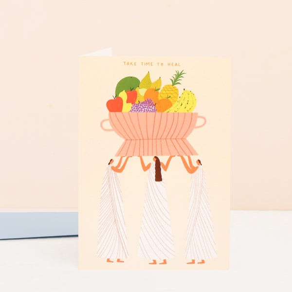 Take Time To Heal Card by Little Black Cat Illustrated