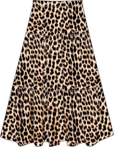 Nooki Design - Dominica Tiered Skirtleo - Leo / S / 100% Cotton