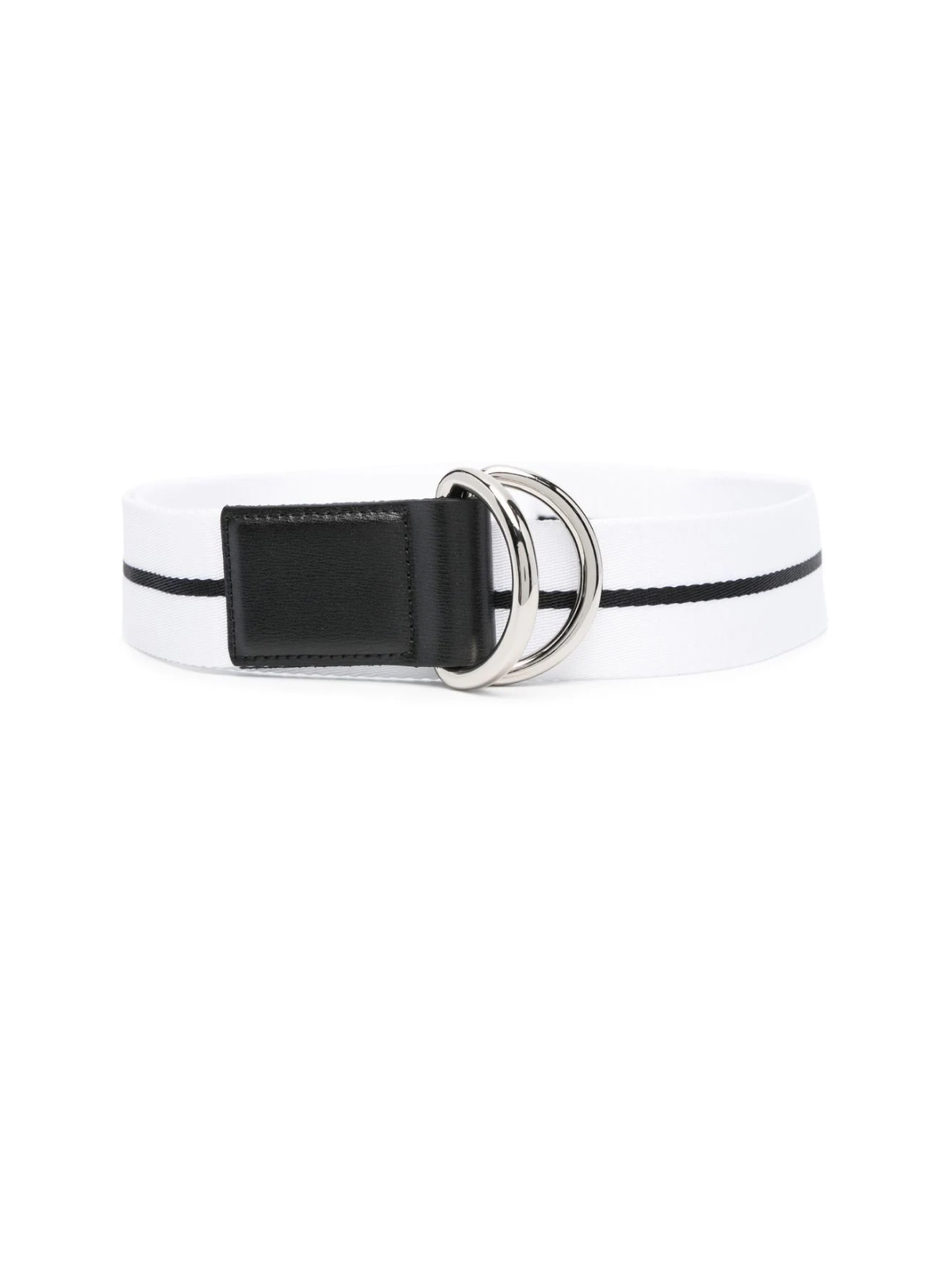 Palm Angels - Black And White Venice Track Tape Belt - 80