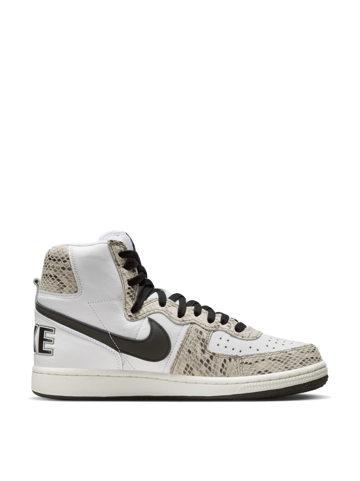 Nike - White And Black Sail Cocoa Terminator High Snake Sneakers - 44.5