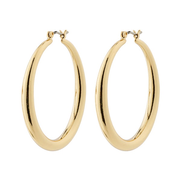 Pilgrim Priya Recycled Hoop Earrings Gold-plated