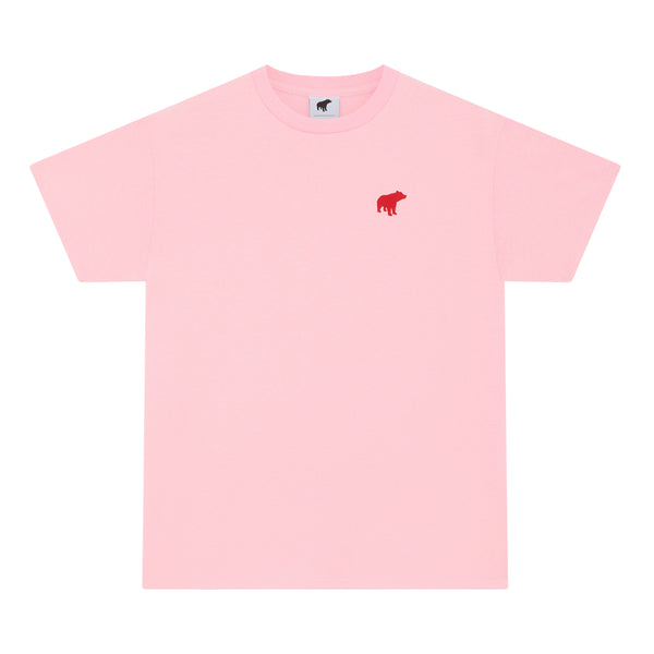 Plain Bear - Original - Grey Tee / Purple / Large