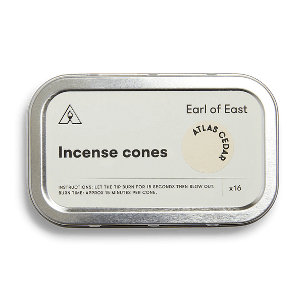 Atlas Cedar Scented Incense Cones by Earl of East London