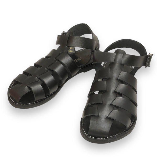 Greenova - Flecht Riding Sandal Gloria - Schwarz / 36