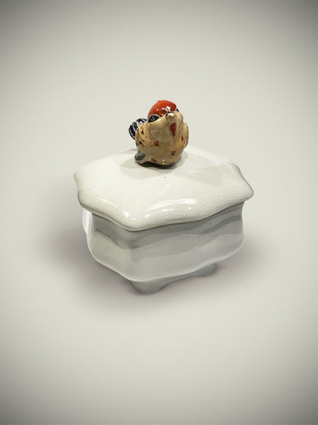 Tartan And Zebra - Ceramic Box 'Pajarito'