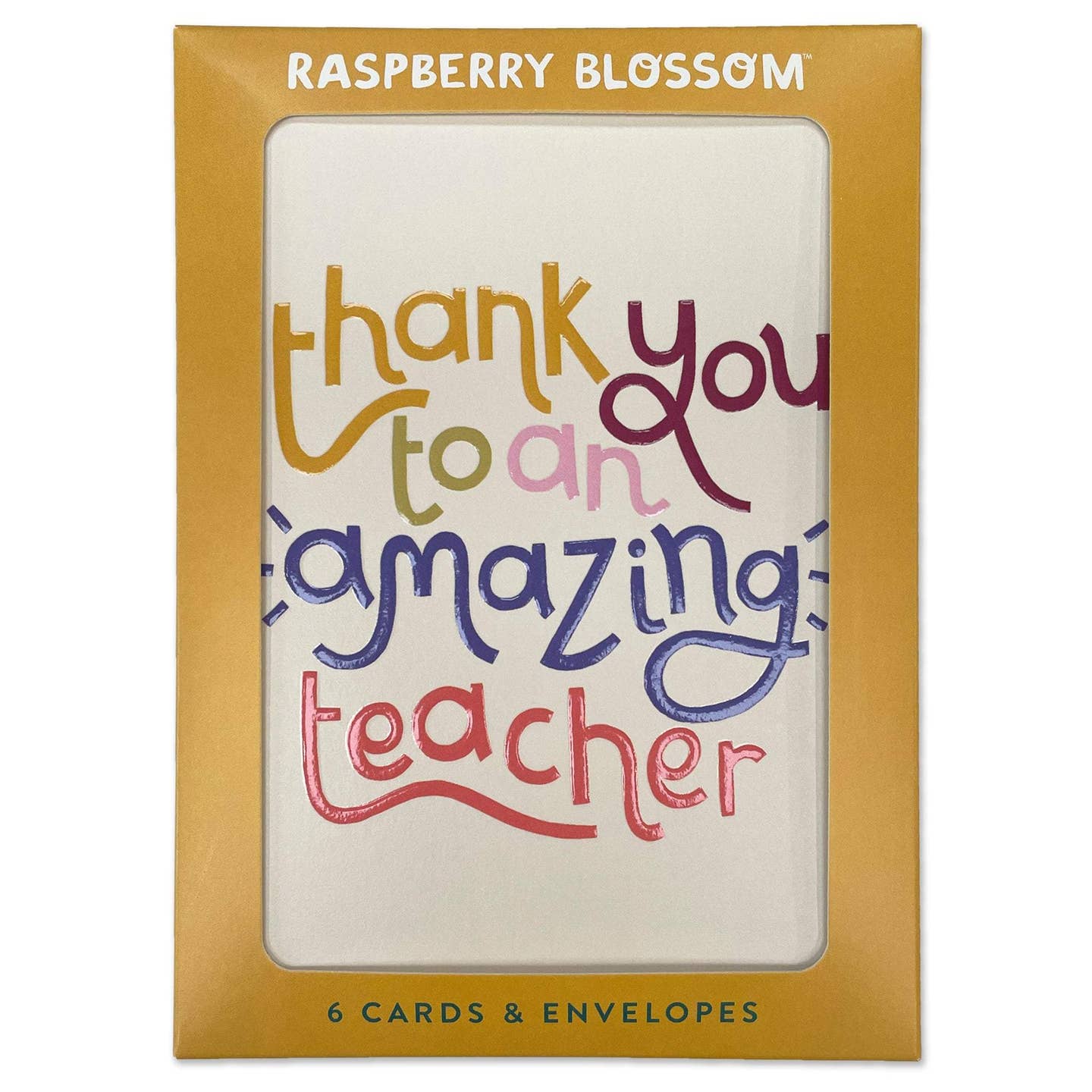 Raspberry Blossom - Thank You To An Amazing Teacher Card Set