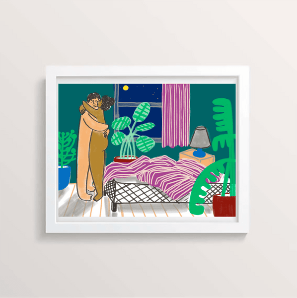 Moonlit Love Print by People I've Loved