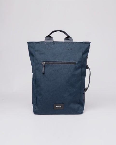 Sandqvist Tony Vegan Navy Backpack In Blue