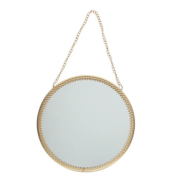 Small Round Hanging Mirror by Rex London