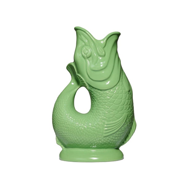 XL Apple Green Original Gluggle Jug Pitcher Vase by Gluggle Jugs