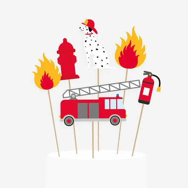 My Little Day - Firefighter Cake Toppers