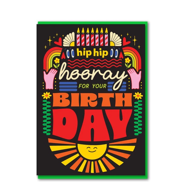 Hip Hip Hooray Birthday Card by Objectables