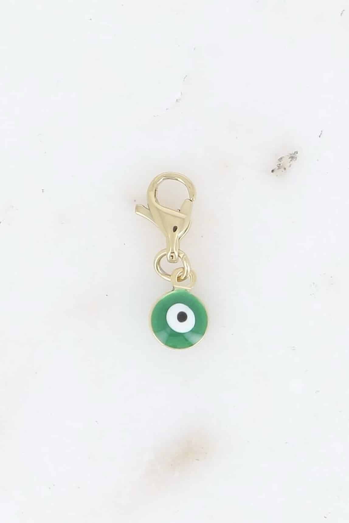 Julia Rouge - Bohm Paris Green Enamel Protectve Eye Charm