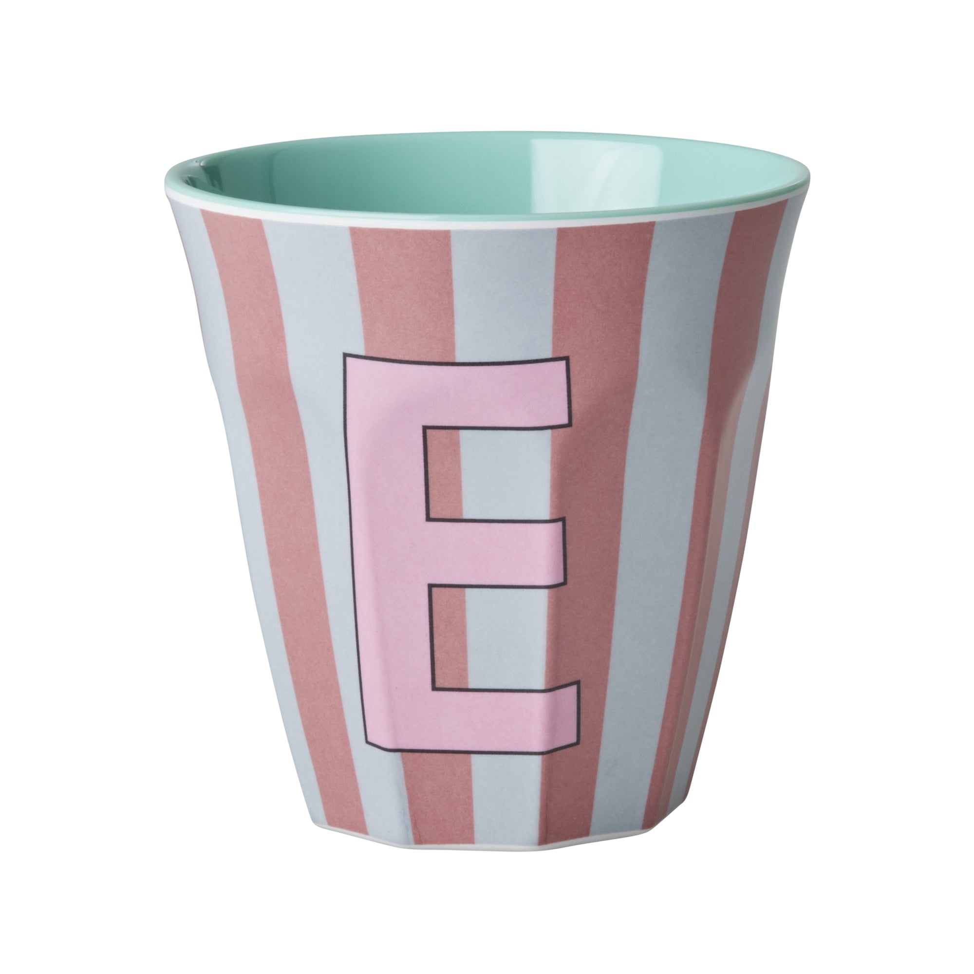 Rice By Rice - Rice Glass In Melamine Striped Pinkish - e