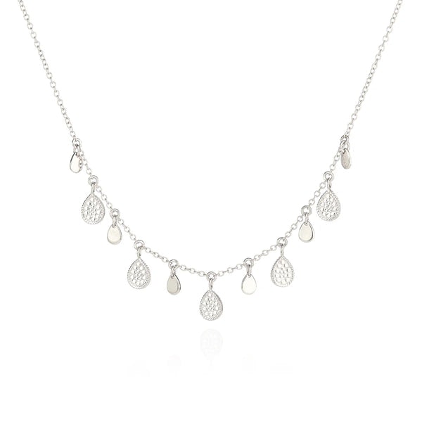 Anna Beck Teardrop Charm Necklace In Metallic