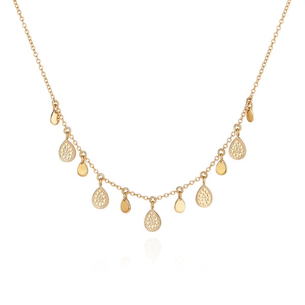 Anna Beck Teardrop Charm Necklace -gold