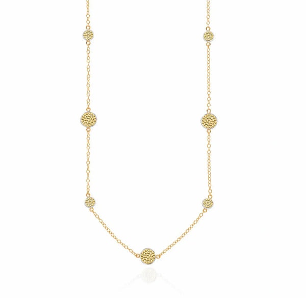 Anna Beck Long Station Necklace In Gold