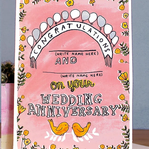 Insert Names Anniversary by Laura Skilbeck