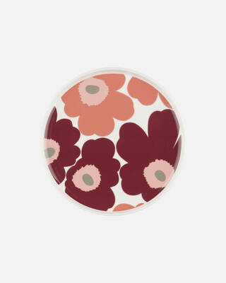 Marimekko - Piattto Unikko Frutta - Pink/pink - Pink | Bordeaux