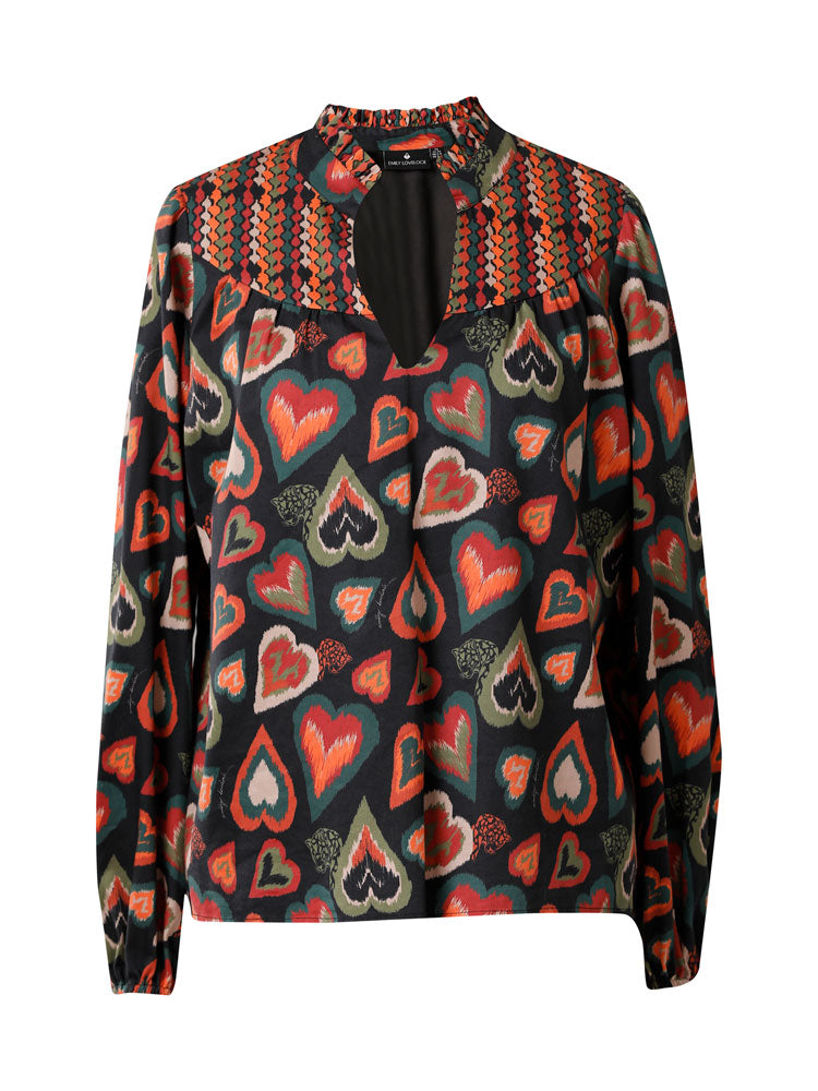 Emily Lovelock - Candice Blouse Black - Uk 12/14