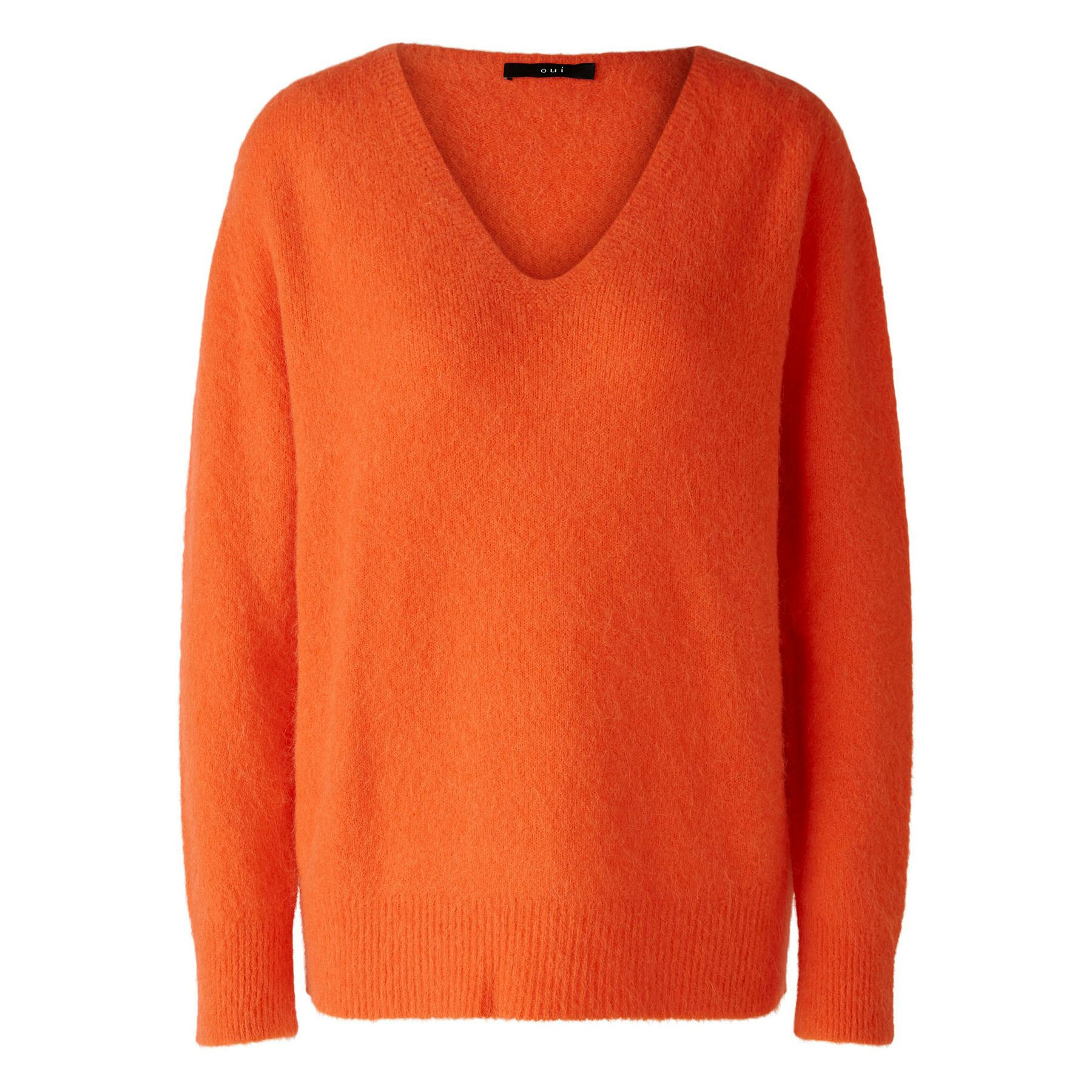 Oui Fashion Pullover Alpaca Blend In Orange