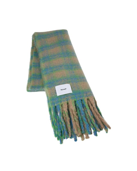 Numph Nugia Oversized Scarf In Green