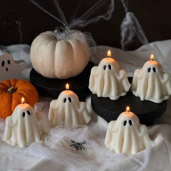 Ghost Shaped Soy Candles by Maison Bohiti