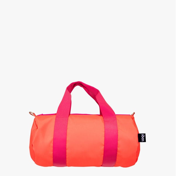 Loqi Neon Dark Orange Medium Weekender Bag In Brown