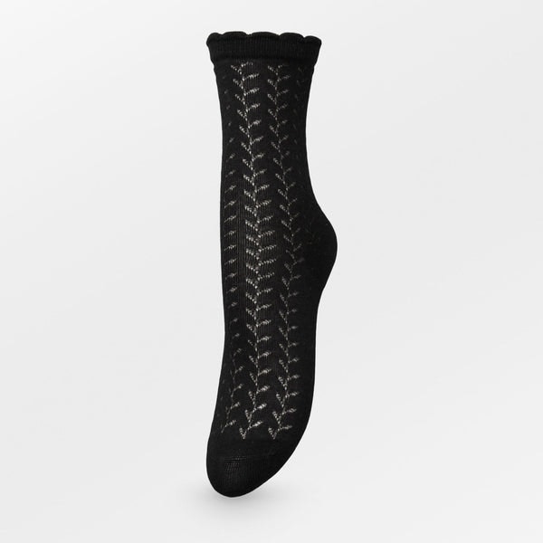 Becksondergaard Black Leaf Cotta Sock