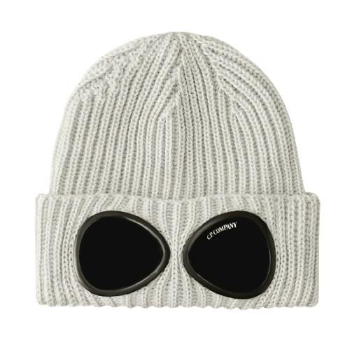 C.p. Company Goggle Beanie Moon Melangne In Gray