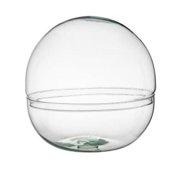 Telise Glass Ball Globe Cloche And Bowl Vessel [terrarium Supplies] by Sprouts of Bristol