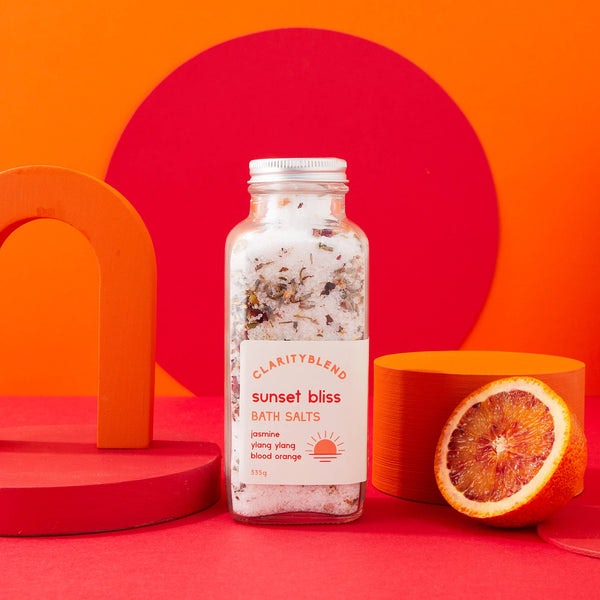 Sunset Bliss Aromatherapy Bath Salts by Clarity Blend Aromatherapy