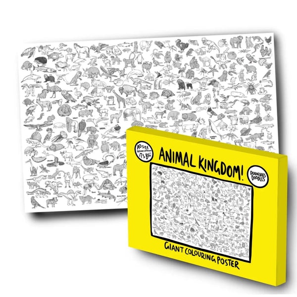 Animal Kingdom Giant Colouring Poster by Dixon Does Doodles